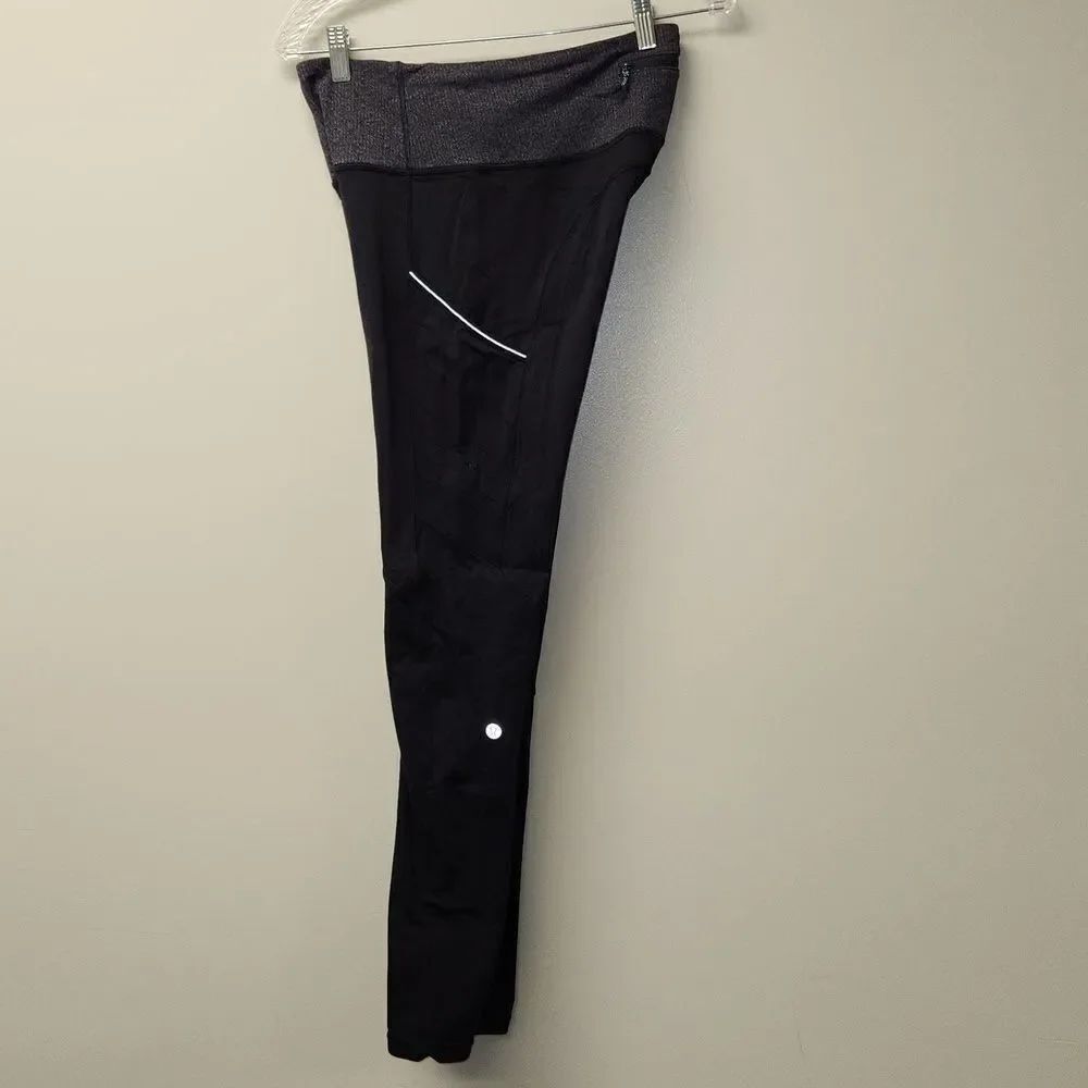 Lululemon Speed 29" Black Reflective Leggings 8. RARE